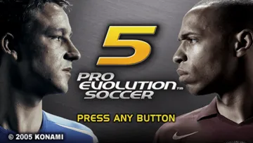 Pro Evolution Soccer 5 (EU) screen shot title